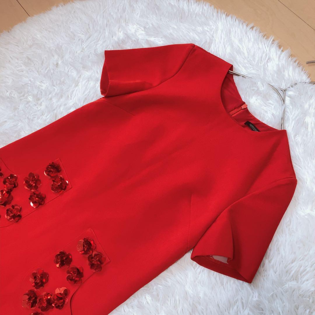 SaturdayClub⭕️現行 3Dフローラルポケット 半袖 ワンピース SaturdayClub⭕️現行 3Dフローラルポケット 半袖 ワンピース