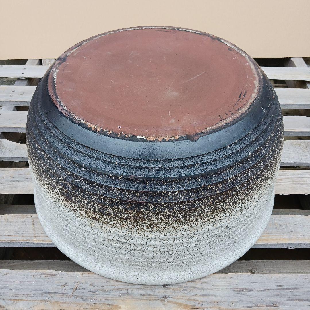新品　∅50　陶器　睡蓮鉢　特大　難有　メダカ鉢　白　ホワイト　ルーバー　LWH 新品 ∅50 陶器睡蓮鉢大型 難有 メダカ鉢 白 ホワイトルーバー
