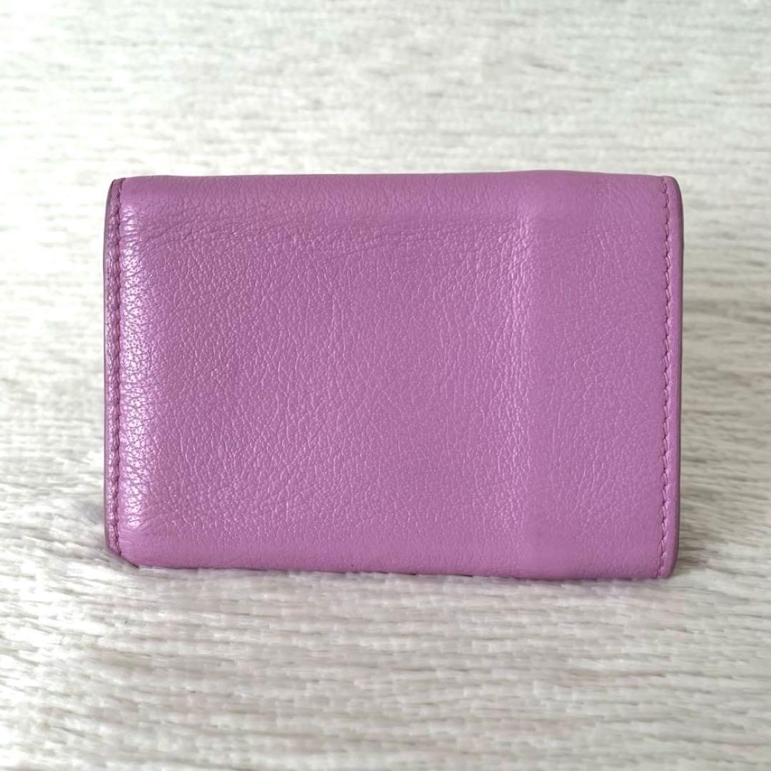 美品⭐️BALENCIAGA ペーパー ミニウォレット 三つ折り財布 レザー