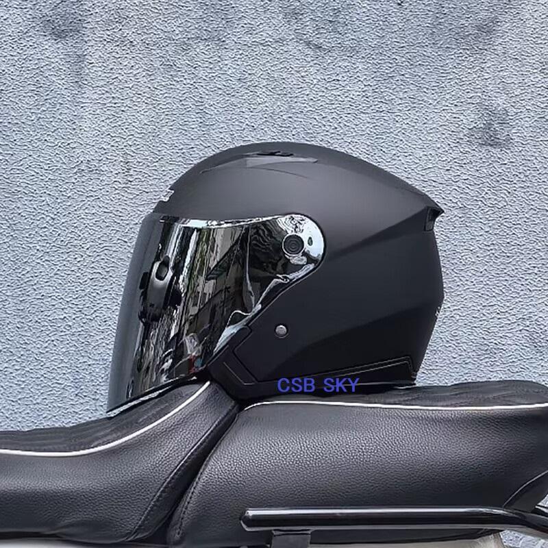 新品　 ジェットヘルメット 内蔵サングラス　マット黒　XLサイズ