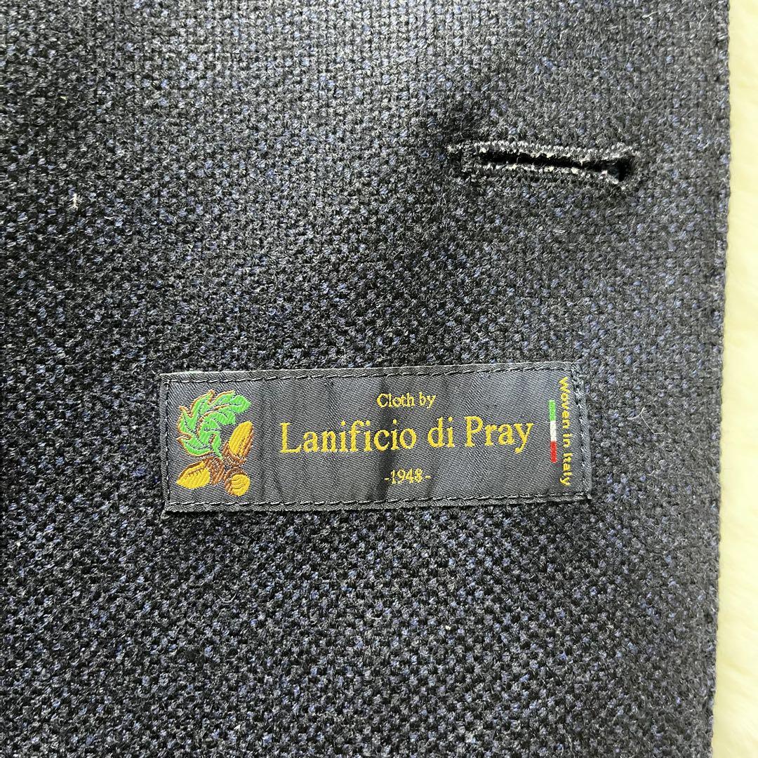 HILTON ウール　チェスターコート　キルティング　ネイビー　S