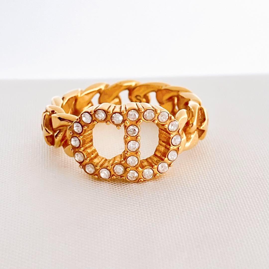 美品＊ディオール dior CD リング 指輪 ゴールド レディース Y287