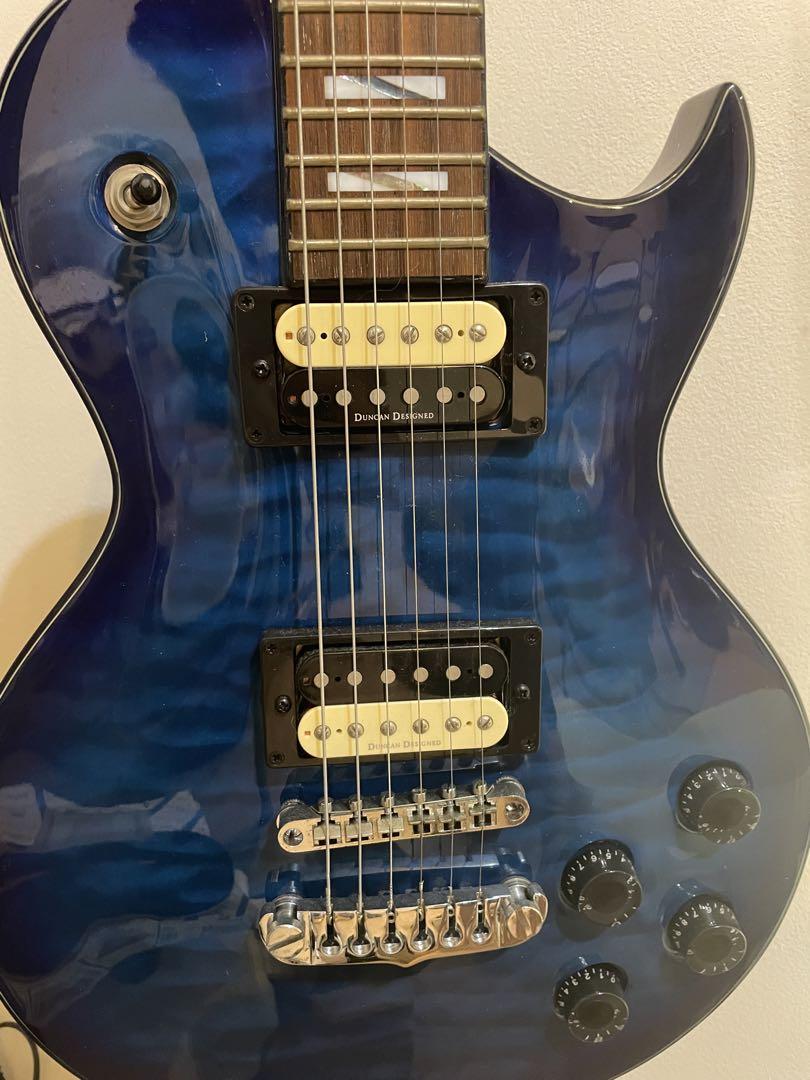 Aria Pro II エレキギター PE-512 レスポールキルテッドメイプル