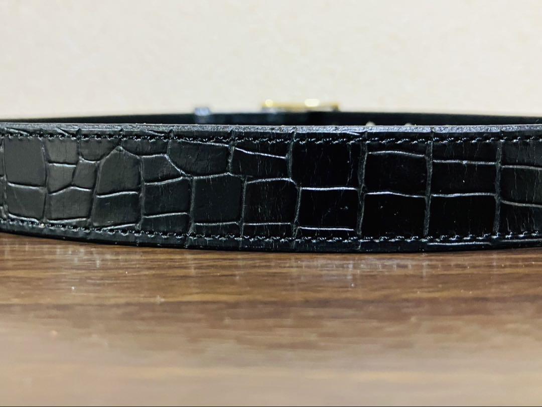 RAINMAKER KYOTO レインメーカー　レザーベルト　クロコ型押し