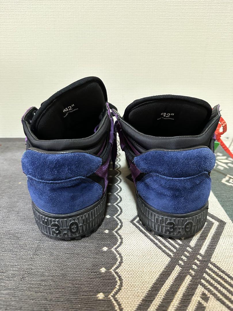 Off White スウェード レザー スニーカー