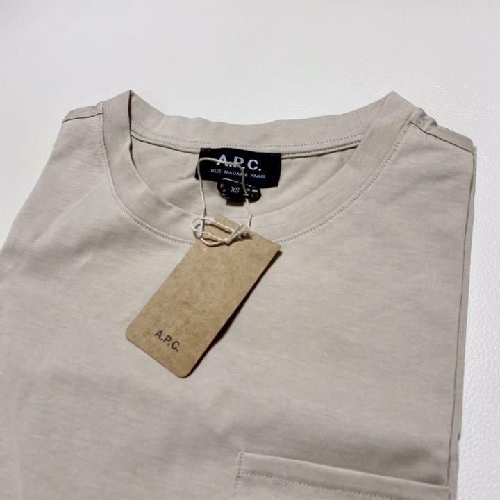 カラー❷ A.P.C ベージュ xs 3Z1Yk-m65930643995 アーペーセー 刺繍ポケットTシャツ までの