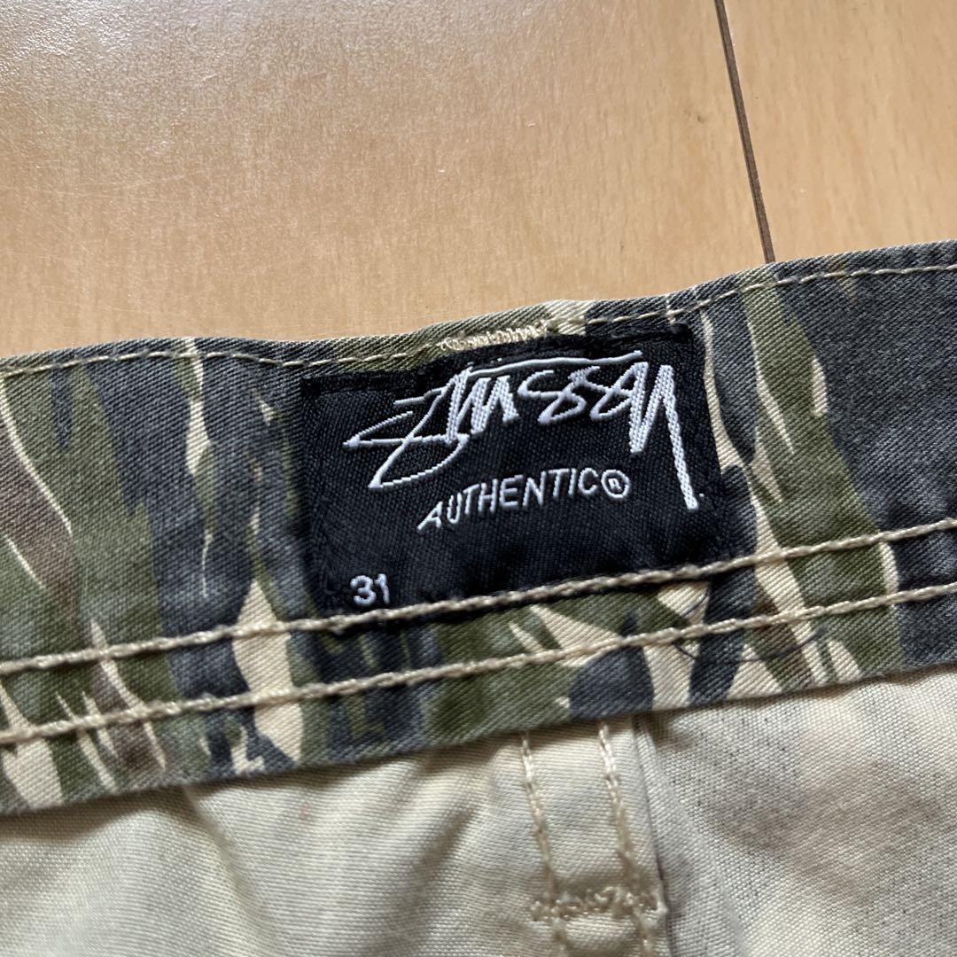 00s stussy ステューシー 半ズボン ショーツ 迷彩 タイガーカモ