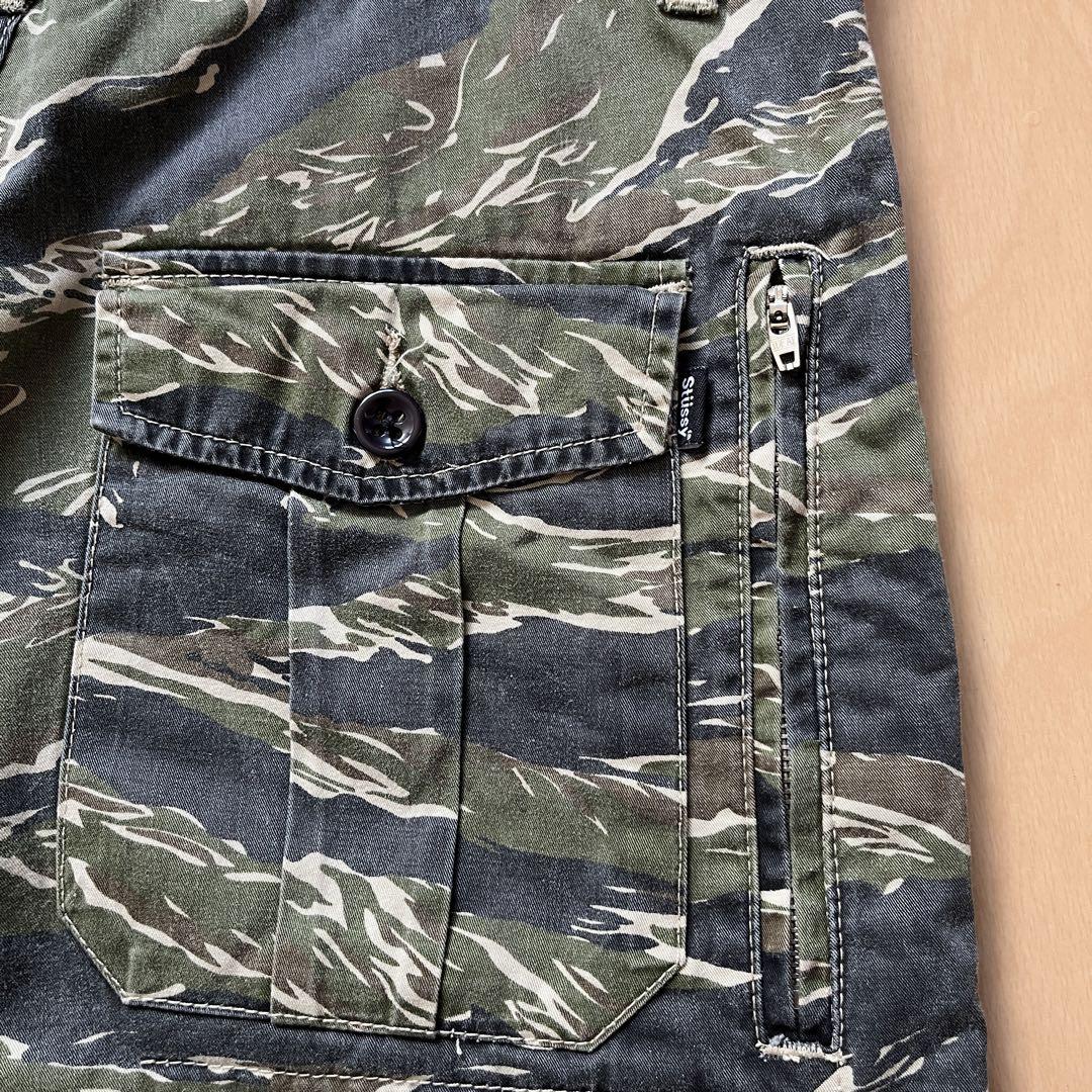 00s Old Stussy タイガーカモ old stussy タイガーストライプ 90s 00s カモフラ 迷彩 USA