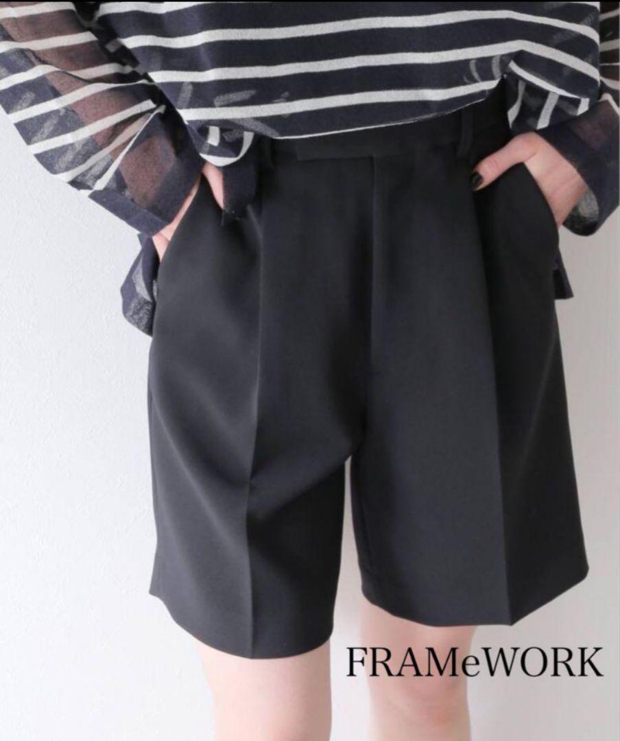 春先取りの ⏫️SALE‼️ M 黒 人気完売品 ショートパンツ フレームワーク パンツ
