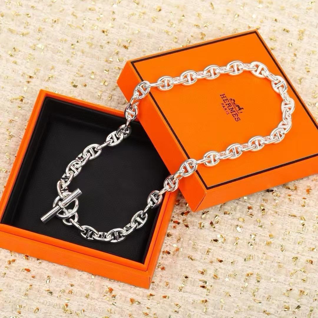 HERMES シェーヌダンクル ネックレス MM