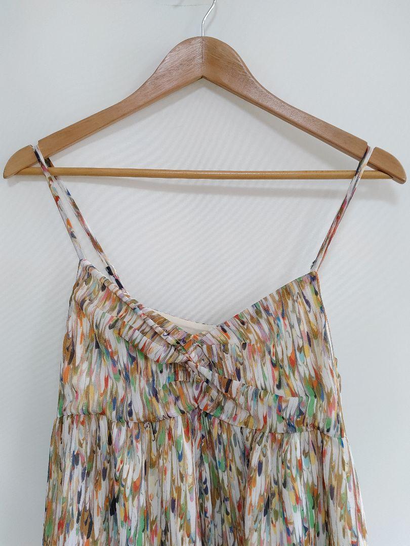 定番大特価 CITYSHOP シティショップ ロングワンピース 総柄 羽 カラフル キャミ 7UPt4-m65936187861 人気SALE品質保証
