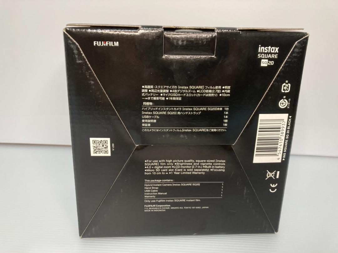 超激得在庫 即日発送 FUJIFILM INSTAX SQUARE SQ 20 ブラック t6yzW-m65936770443 最安値国産
