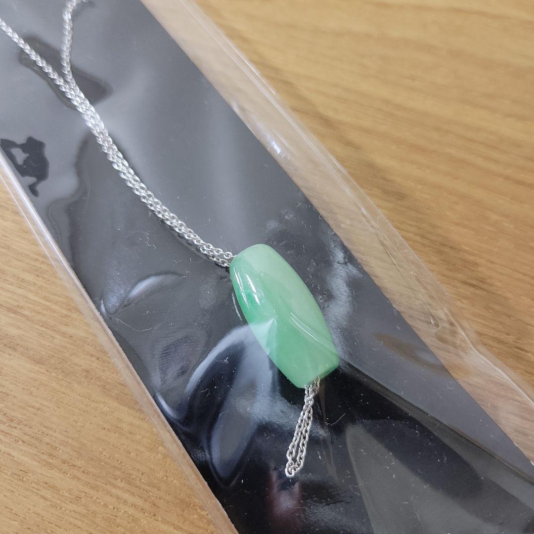 新品 正規品!!  天珠型の糸魚川翡翠 ネックレス アクセサリー