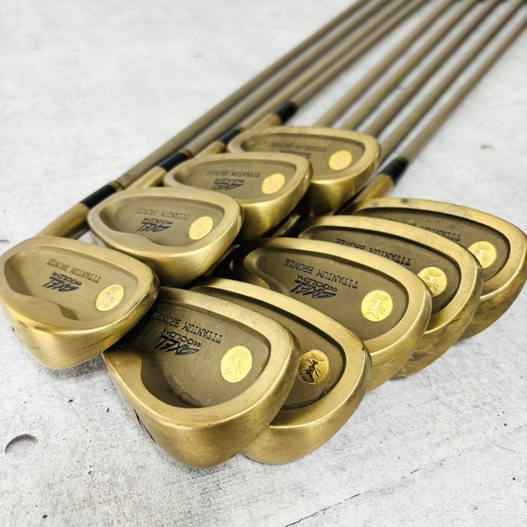 ツルヤ AXEL GOLD アイアン9本セット メンズ ゴルフクラブ