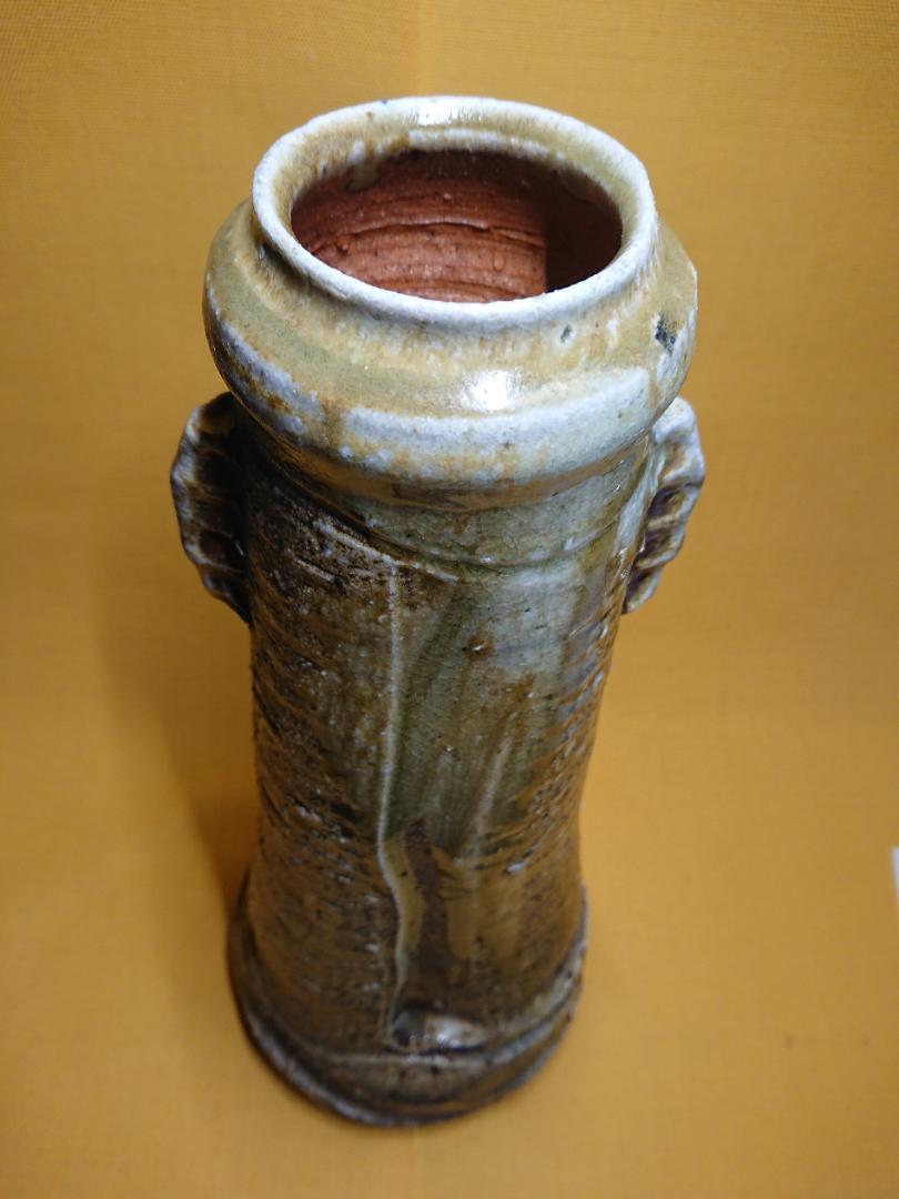 【美品】花器　花瓶　花入　陶器　置物　インテリア　工芸品　美術品　A1403