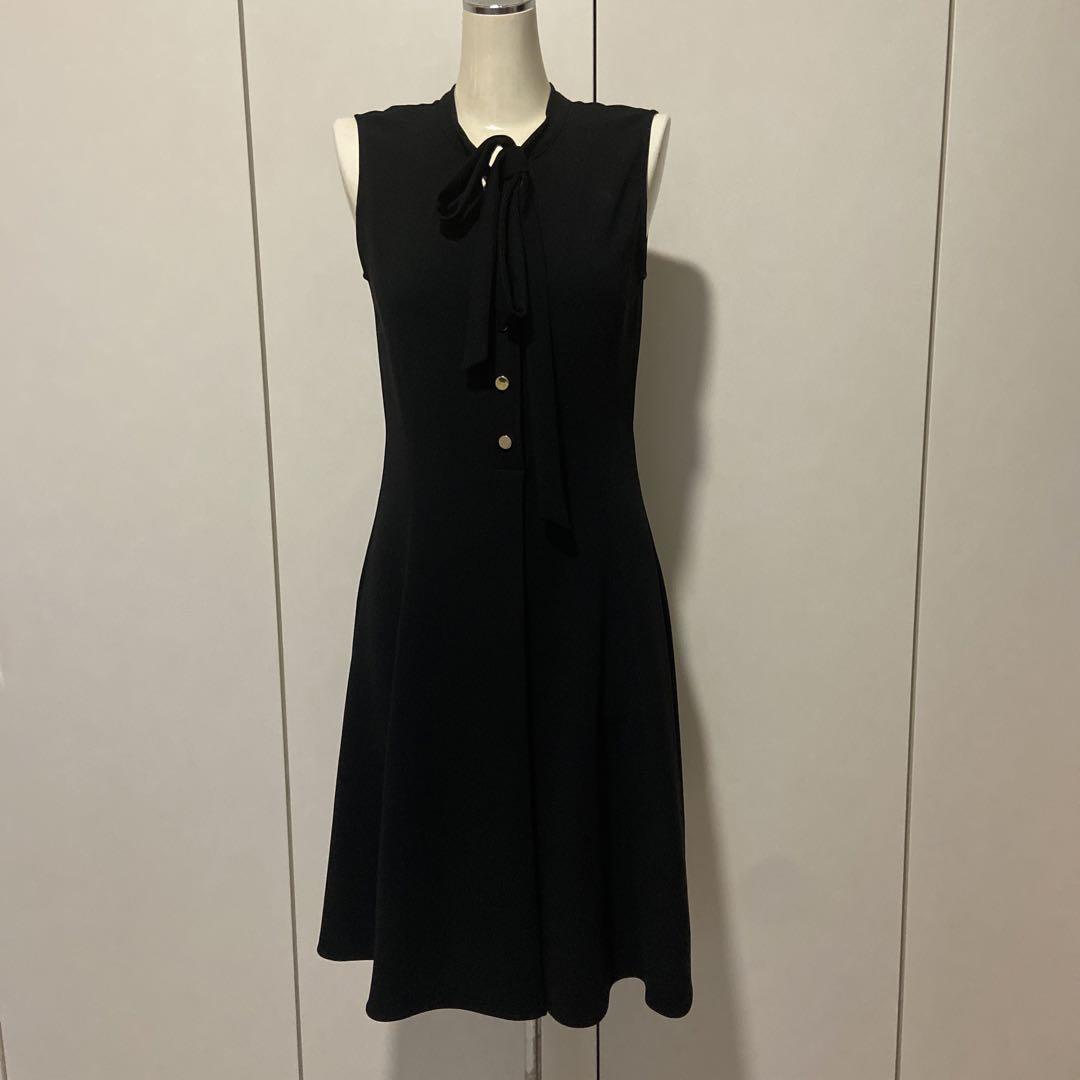 PENNYBLACK新品Vネックボウタイノースリーブワンピース