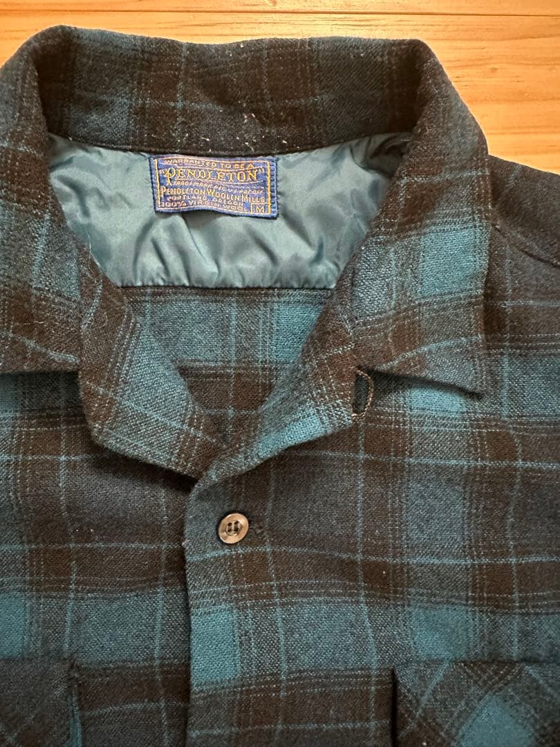 Pendleton ペンドルトン オンブレ ブルー ボートシャツM・PENDLETON