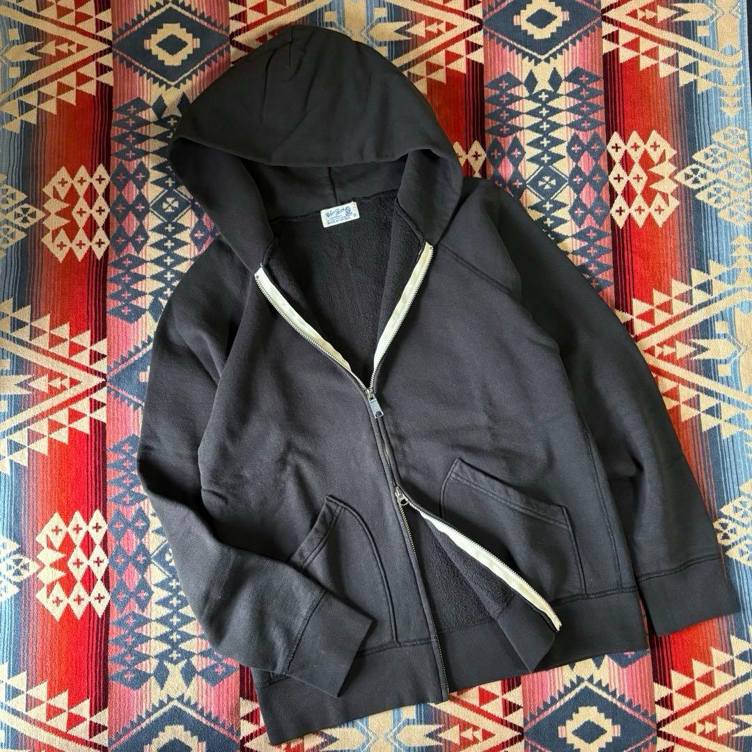 美品 velva sheen ベルバシーン USA製 スウェット L STUSSY Livin' GENERAL STORE ステューシーリヴィンジェネラルストア  美品Velva Sheen ベルバシーン ジップパーカー USA製 スミクロ