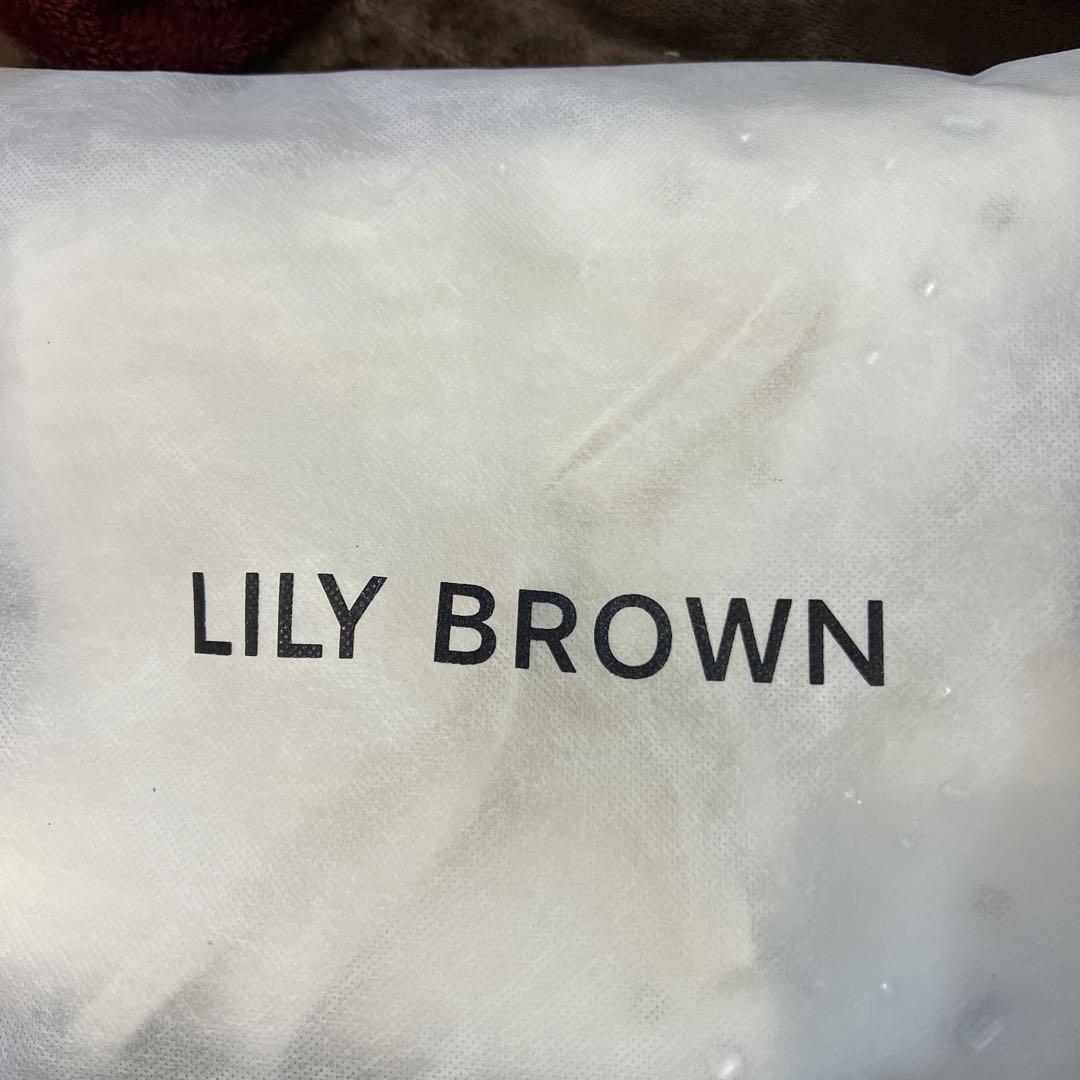 LILY BROWN  [L.B CANDY STOCK] リボンニットビスチェ