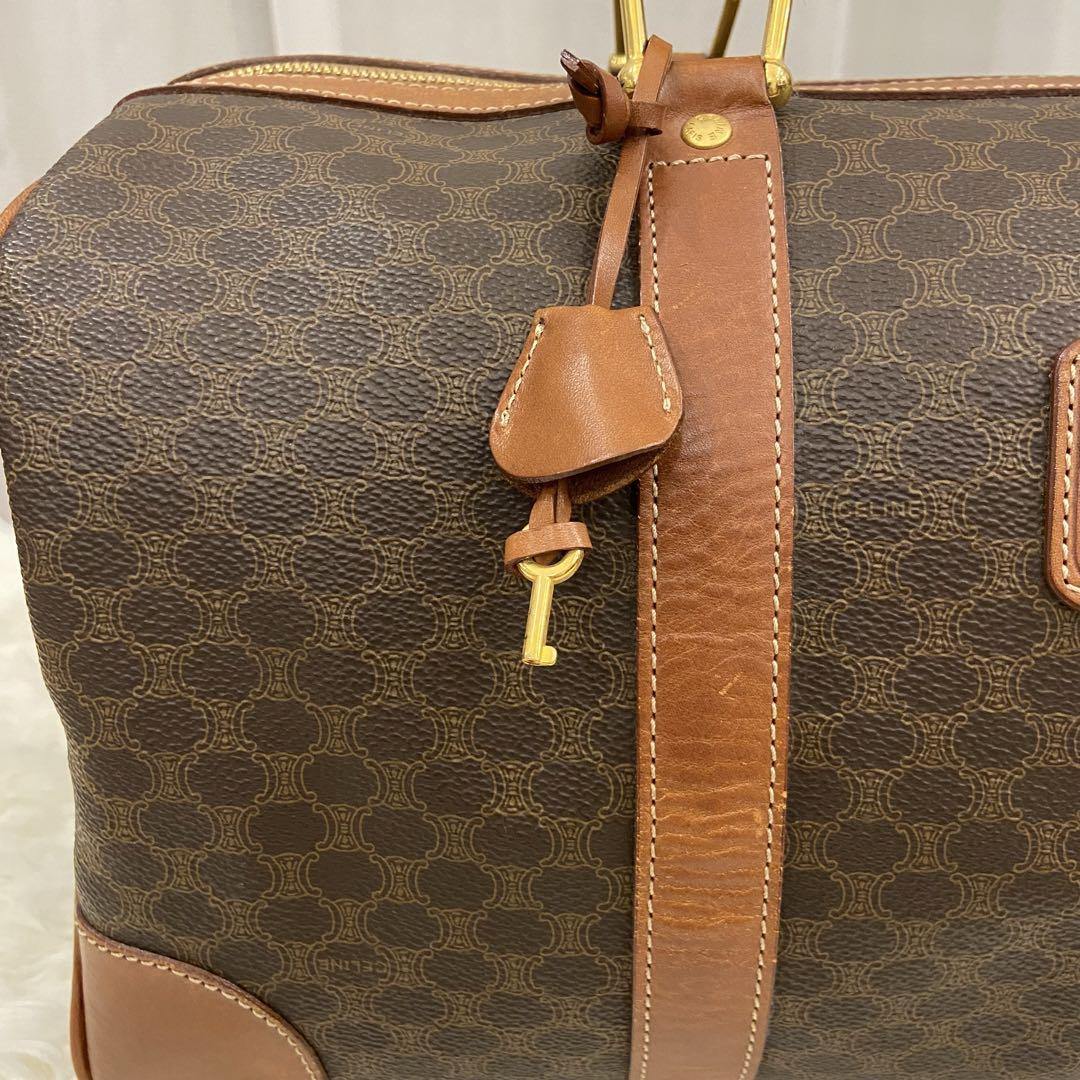 ⭐️美品⭐️ CELINE　マカダム柄　ボストンバッグ　ハンドバッグ　PVC
