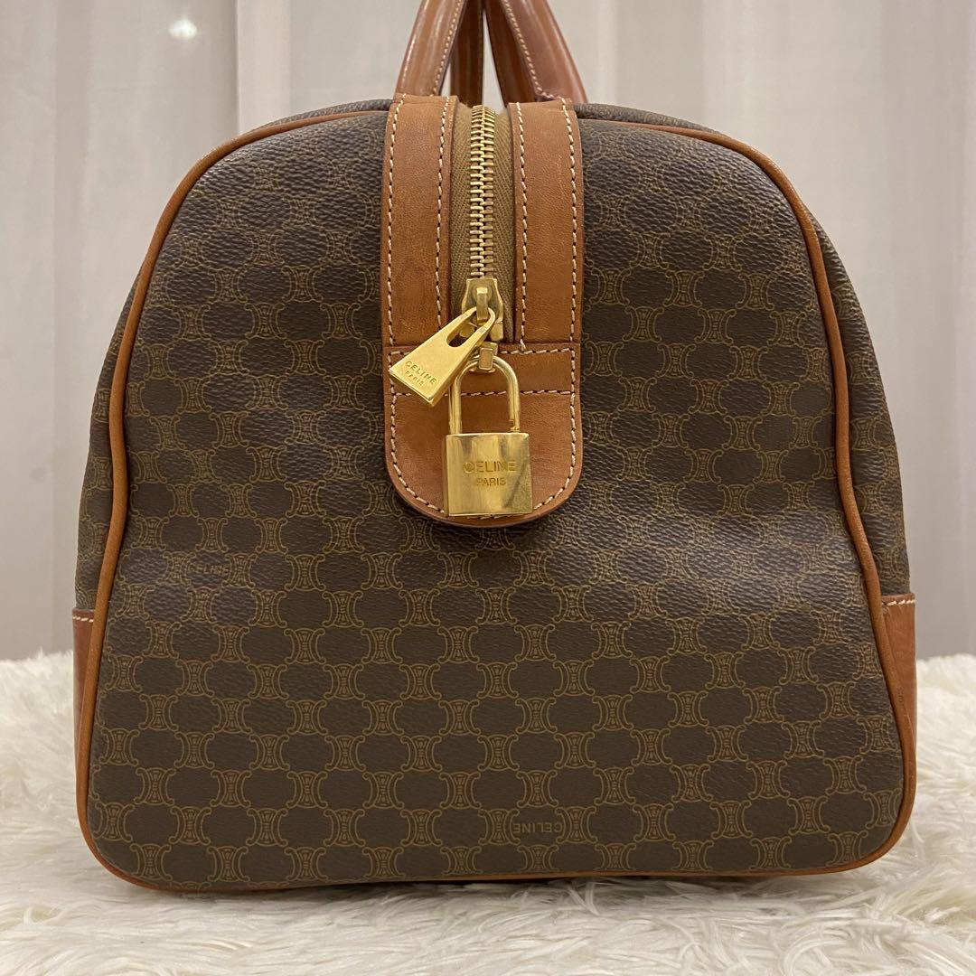 ⭐️美品⭐️ CELINE　マカダム柄　ボストンバッグ　ハンドバッグ　PVC