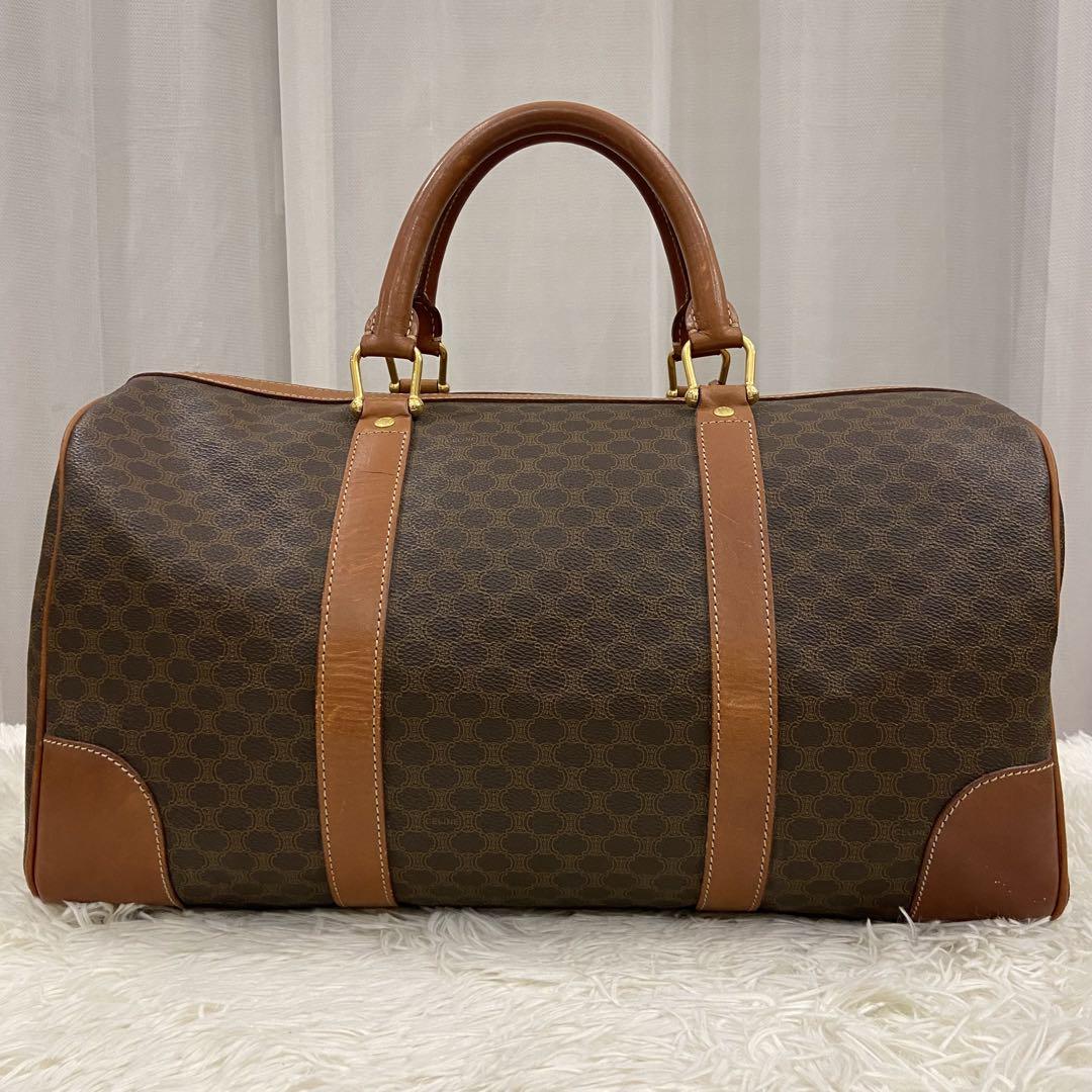 ⭐️美品⭐️ CELINE　マカダム柄　ボストンバッグ　ハンドバッグ　PVC