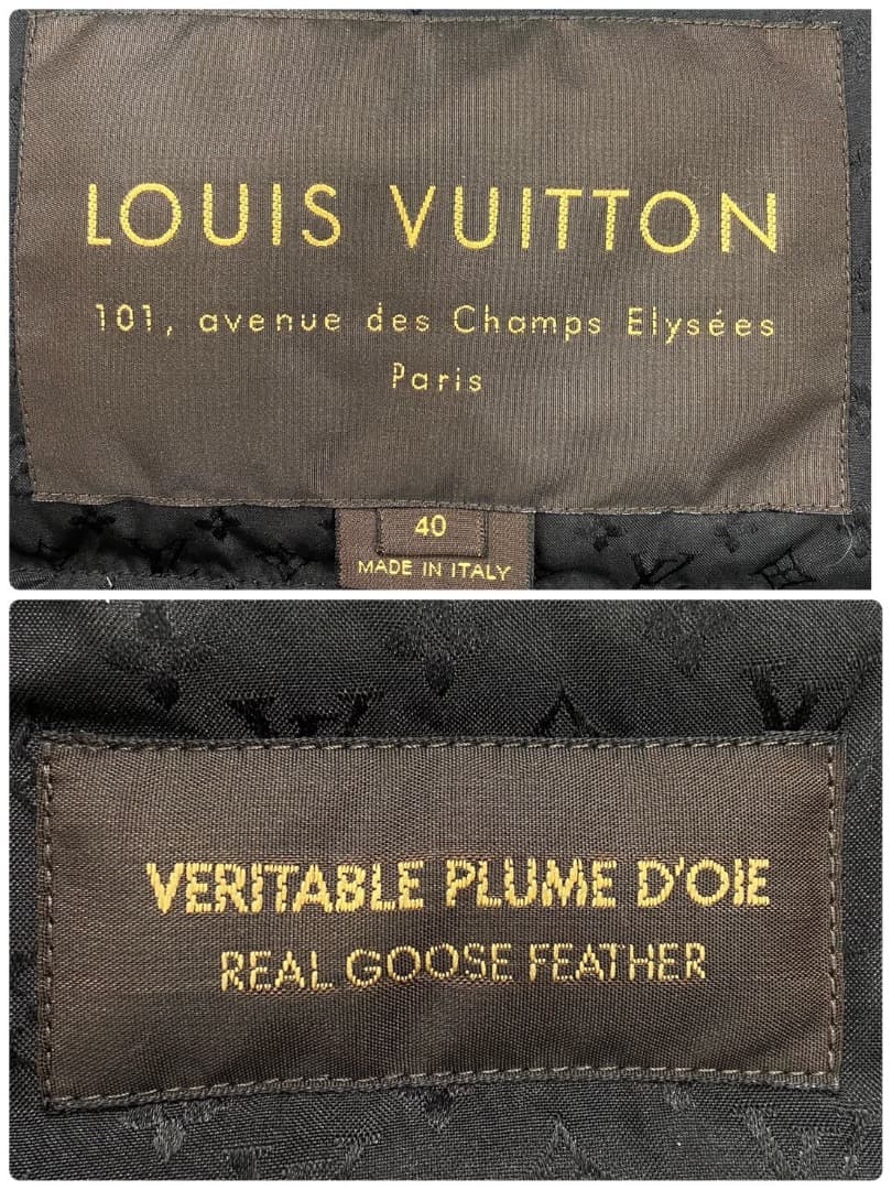 【希少40サイズ】LOUIS VUITTON モノグラム ダウンジャケット