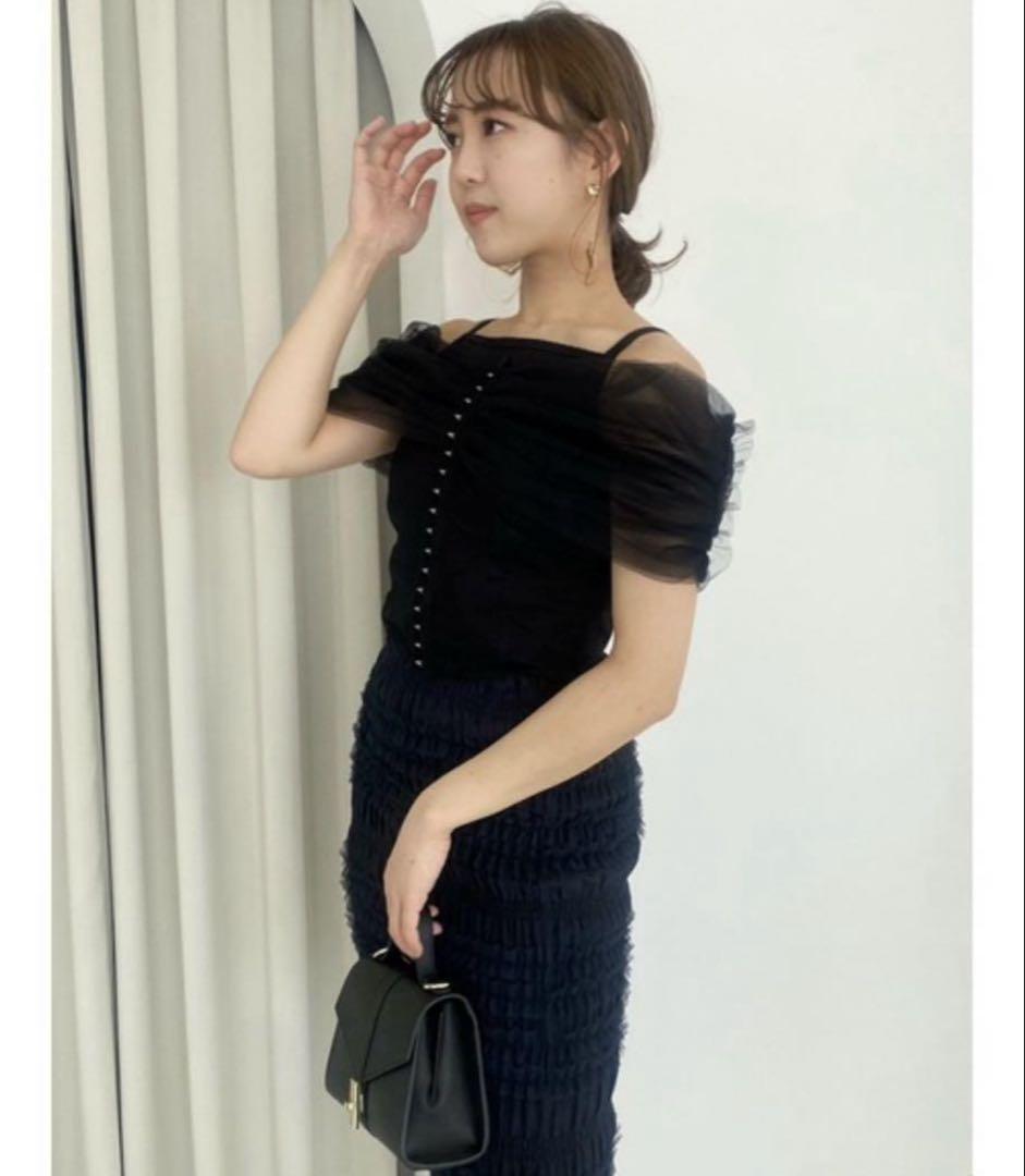 lilybrown リリーブラウン シアーリボンコルセットビスチェ