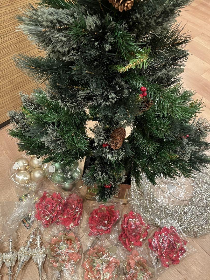 2022スリムクリスマスツリーセット100cm/ジョイインザフォレスト