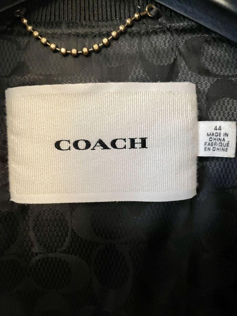 コーチ　COACH メンズ　本革　ジャケット　ブラック