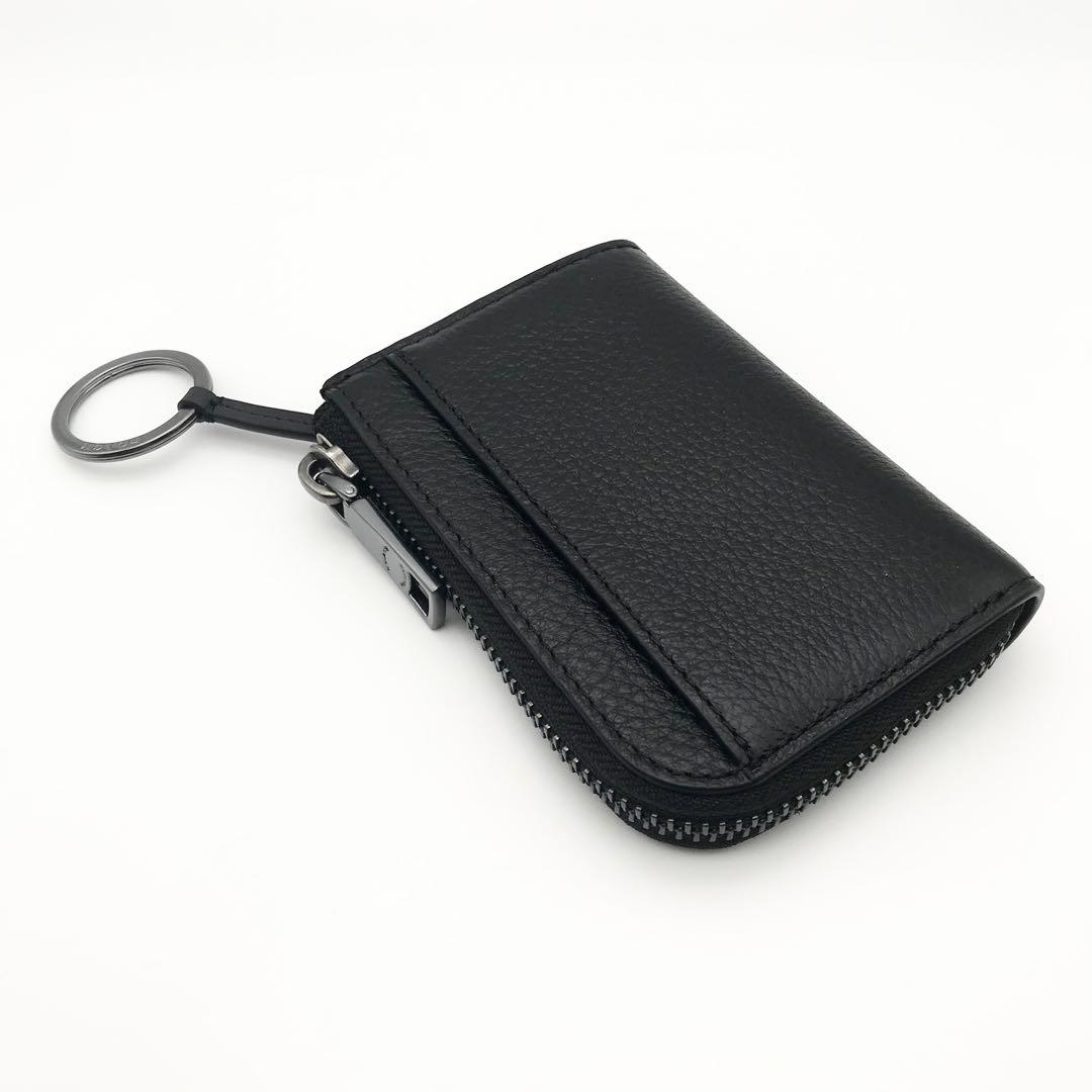 COACH 大人気！！ ジップ キーケース ブラック キーリング 新品