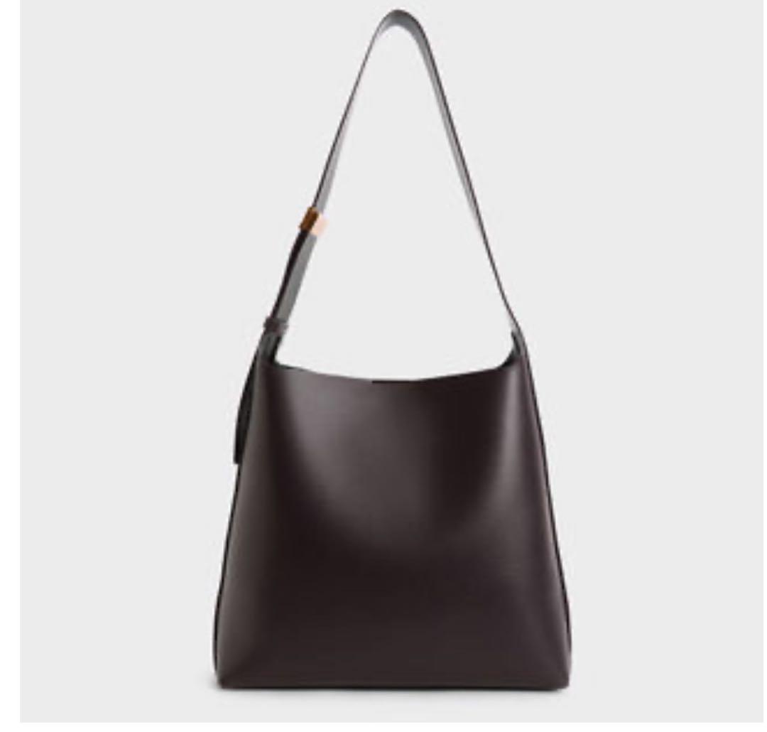 【限定セール！】 Charles&Keith】シンプル ホーボーバッグ バッグ