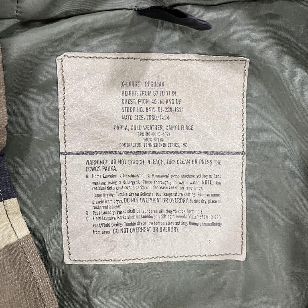 00s 米軍実物 ゴアテックスパーカーミリタリー USARMY vintage 画像4