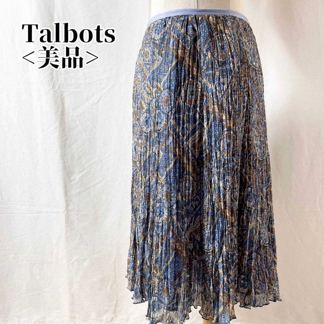 【美品】タルボッツ Talbots プリーツスカート ヨーロピアン調デザイン
