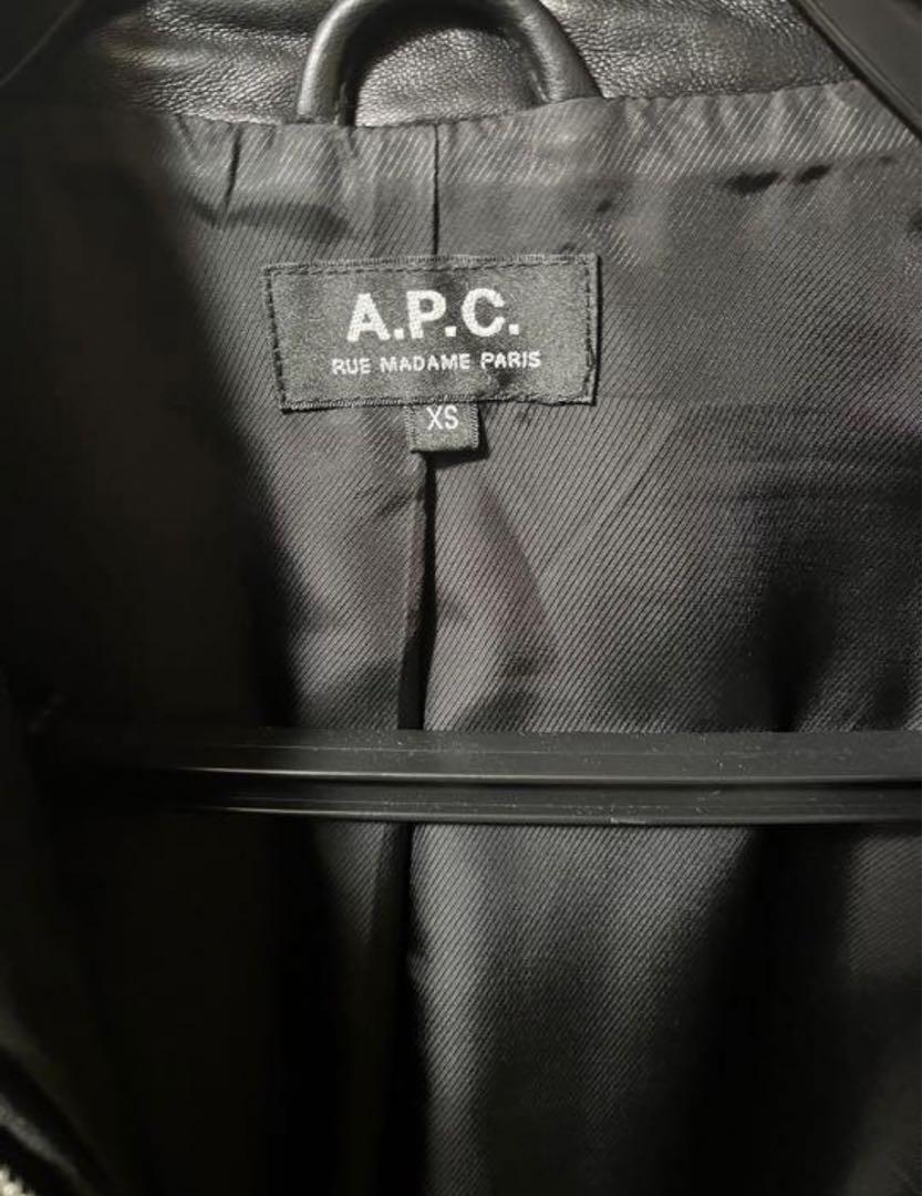 A.P.C. レザー　モトブルゾン