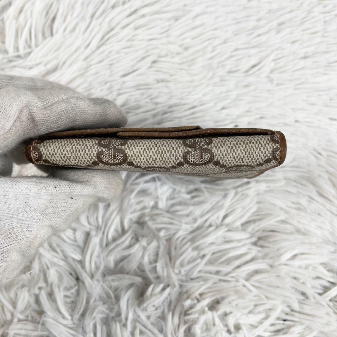 大人気 GUCCI レザー PVC 2つ折り 財布 GG柄 インターロッキング