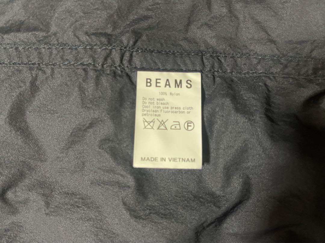 BEAMS ナイロン モッズコートブラックLサイズ