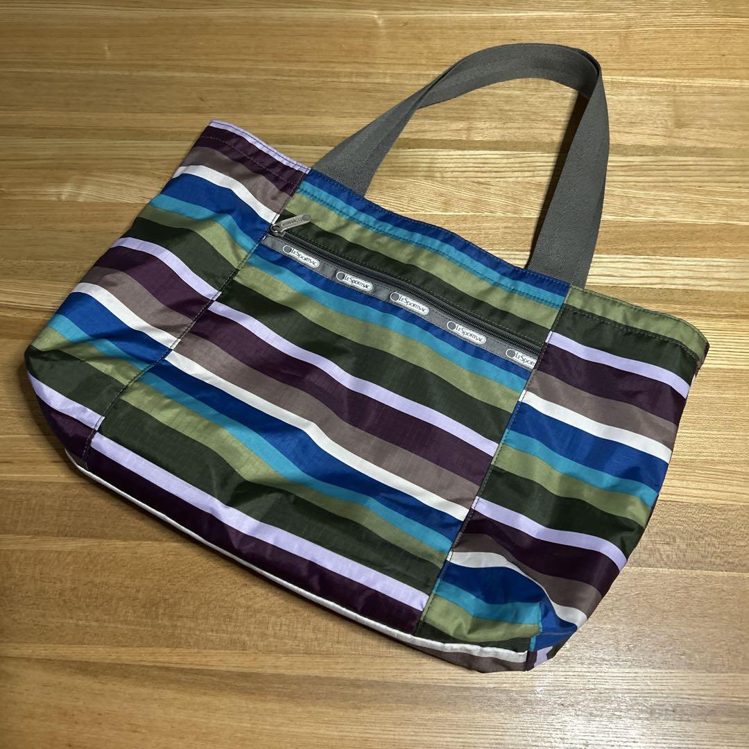 美品】LeSportsac レスポートサック リバーシブル トートバッグ