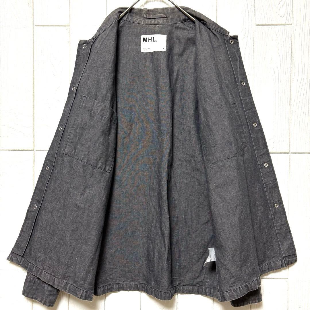 日本製 MARGARET HOWELL コットン リネン シャツ ジャケット L