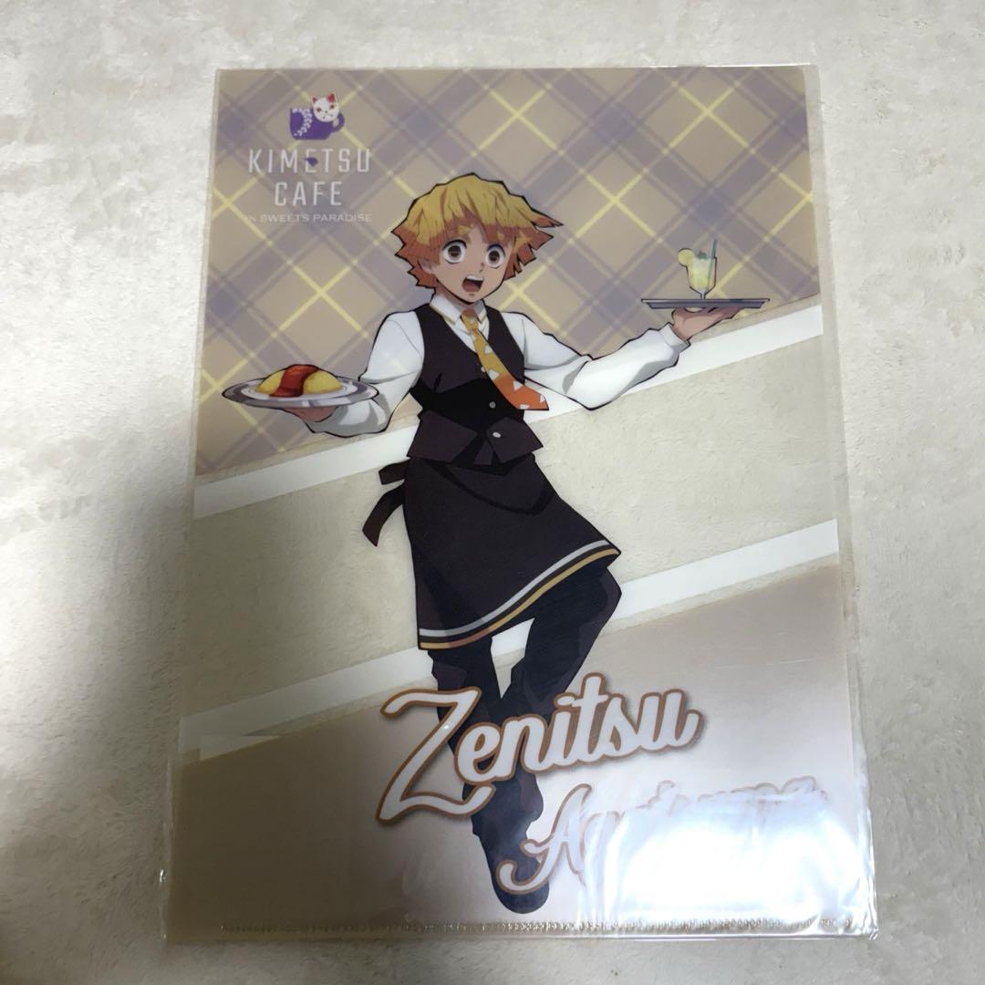 新品★鬼滅の刃★スイパラ【我妻善逸】等身柄★クリアファイル 鬼滅の刃 我妻善逸 クリアファイル カフェ スイパラ ぜんいつ 鬼