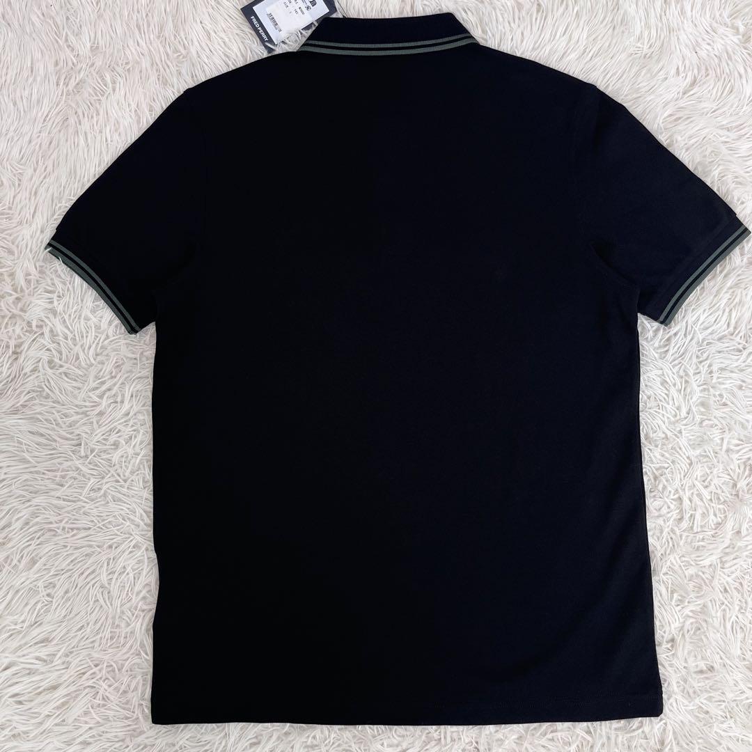 未使用タグ付き FRED PERRY フレッドペリー ポロシャツ 黒 M3600