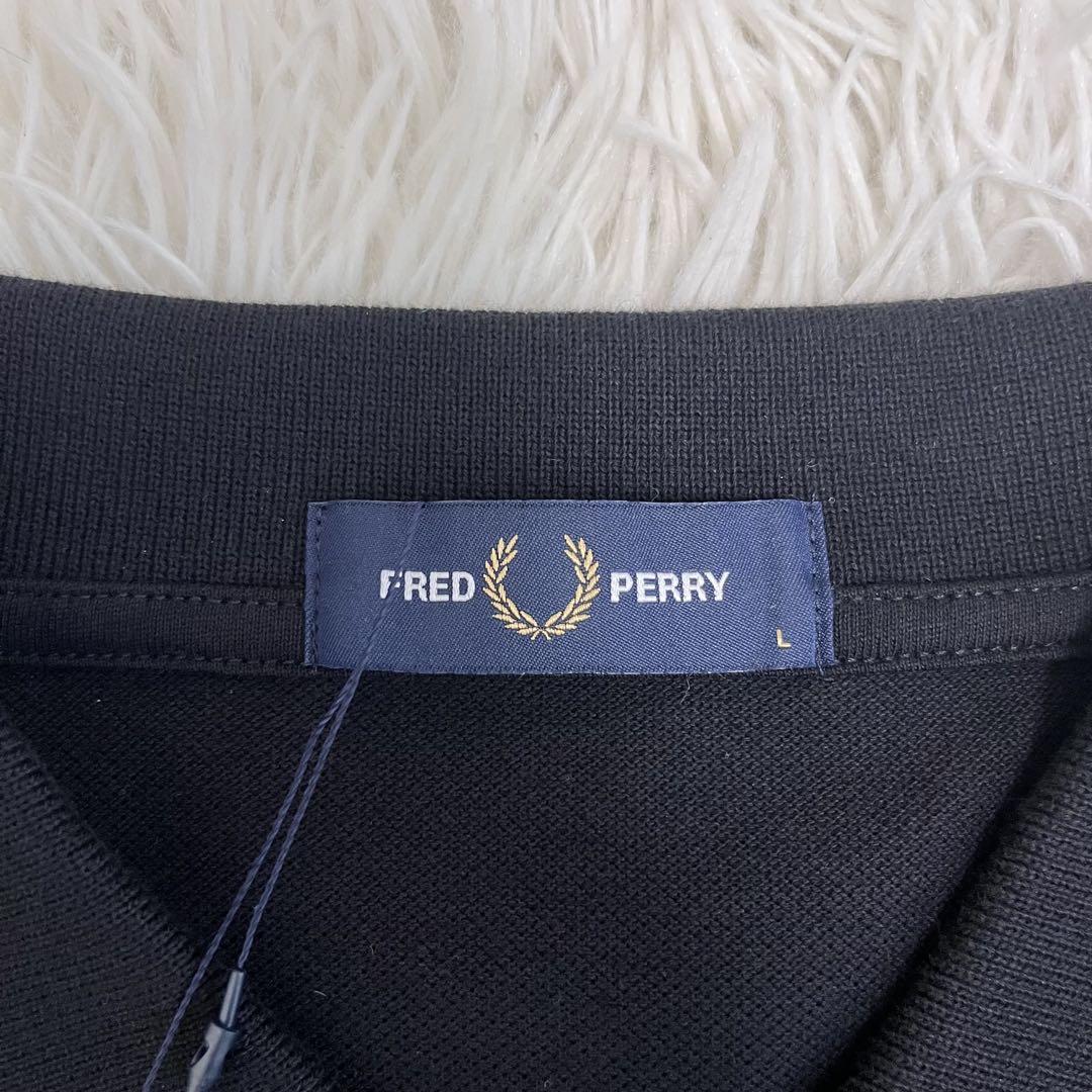 未使用タグ付き FRED PERRY フレッドペリー ポロシャツ 黒 M3600