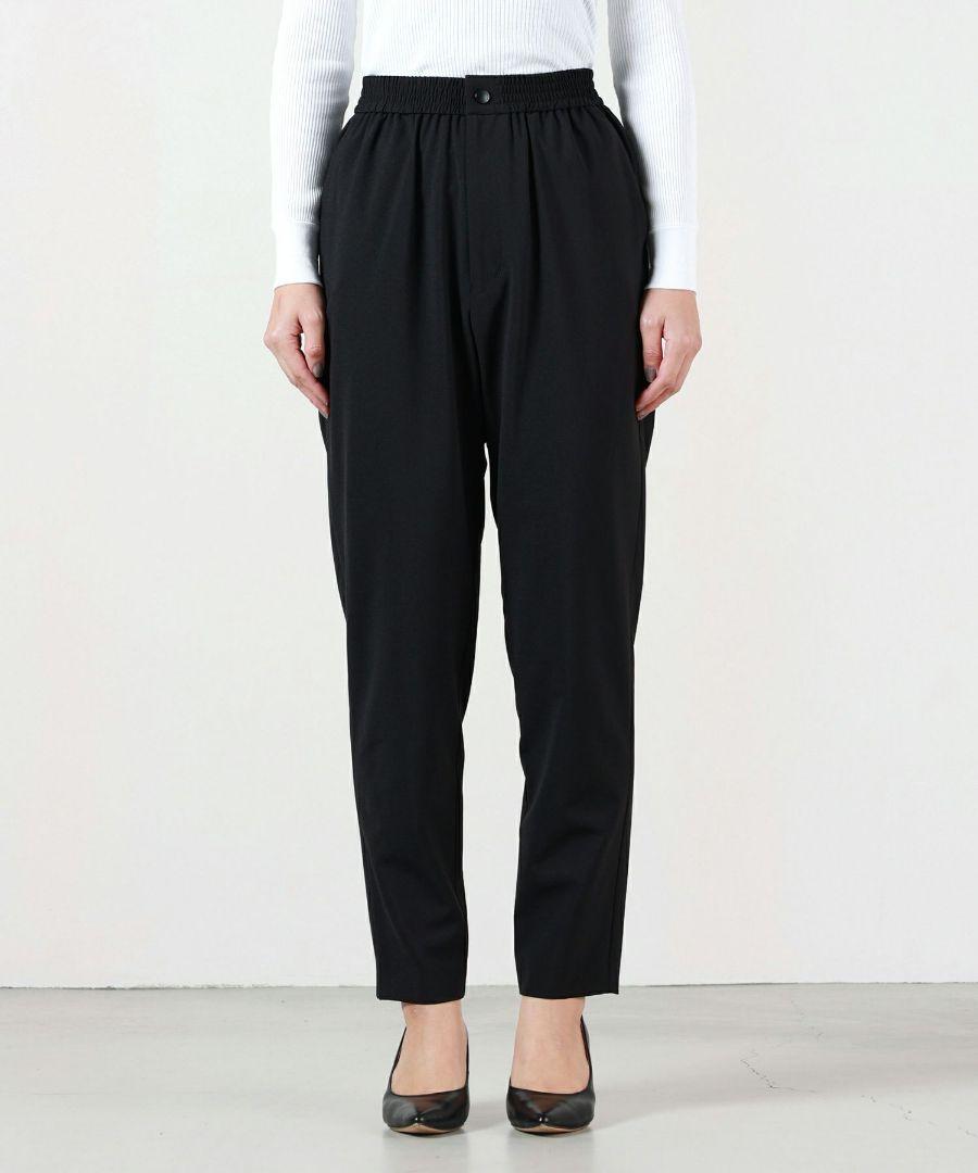 HYKE ハイク STRETCH TAPERED PANTS 黒 ブラック 5 HYKE(ハイク)】 ≪Genderless≫STRETCH TAPERED PANTS｜パリゴ