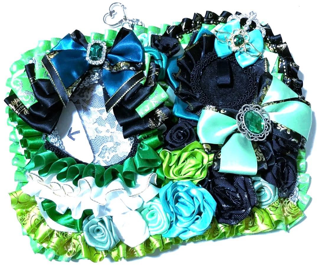 即購入◎ B8ケース　缶バロゼット　ブラック　グリーン　緑　ミント　黒　痛バ