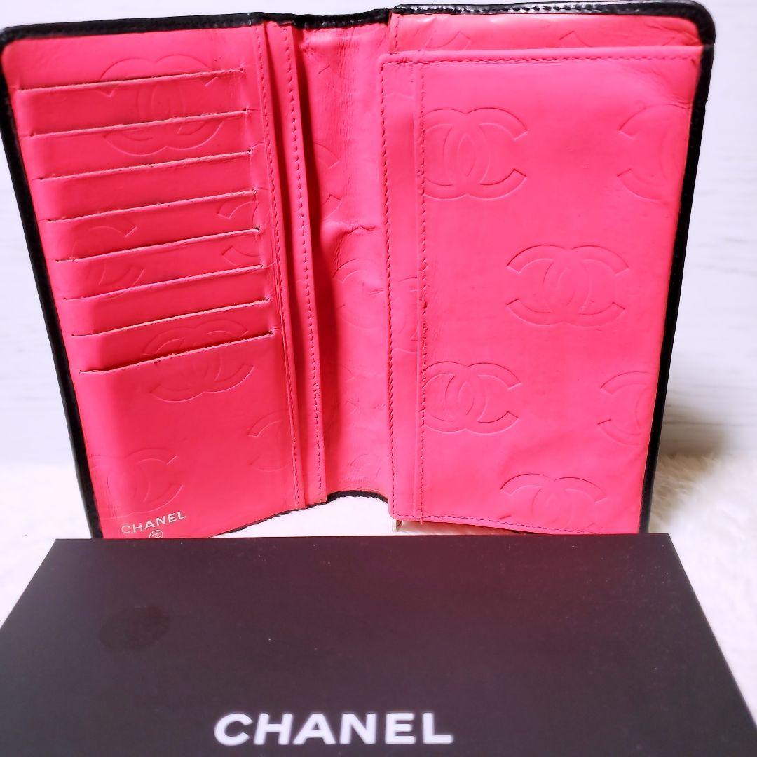 CHANEL✨シャネル 長財布 カンボンライン ラムスキン