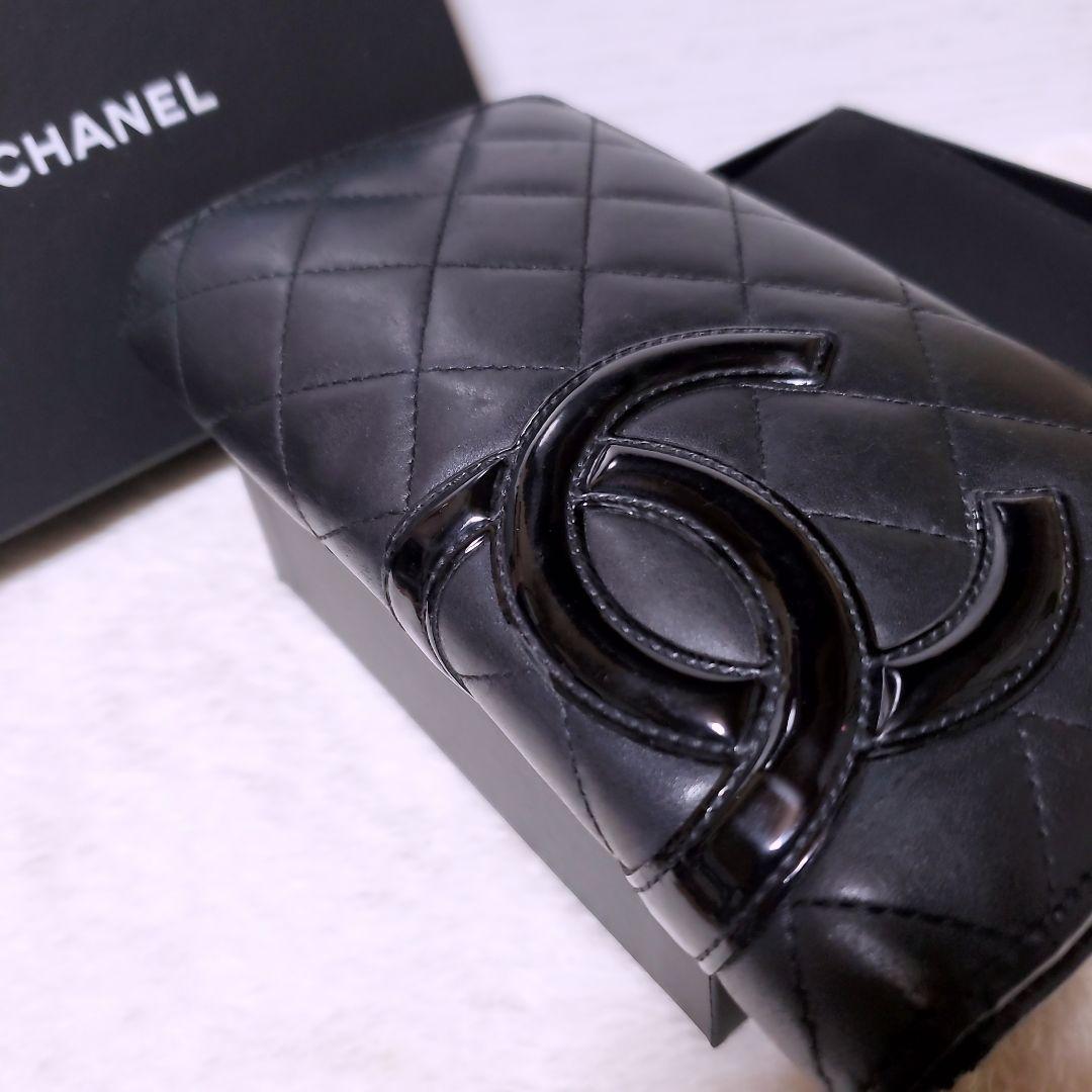 CHANEL✨シャネル 長財布 カンボンライン ラムスキン