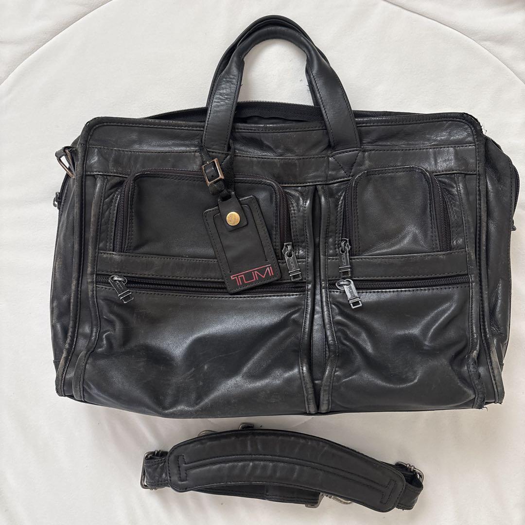 【本日特価】 TUMI メルカリ - オールレザー ブラック 901D3 A4収納可 2way バッグ