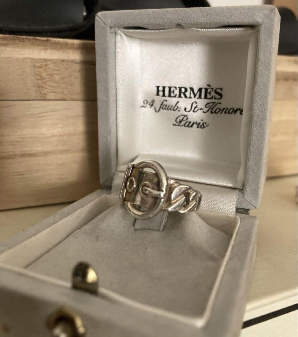 エルメス HERMÈS シルバーリング 925 11号ブックルセリエ 訳あり品