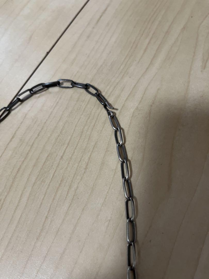 ナバホチェーン ネックレス あずきチェーン 5.5mm 60cm ハンドメイド