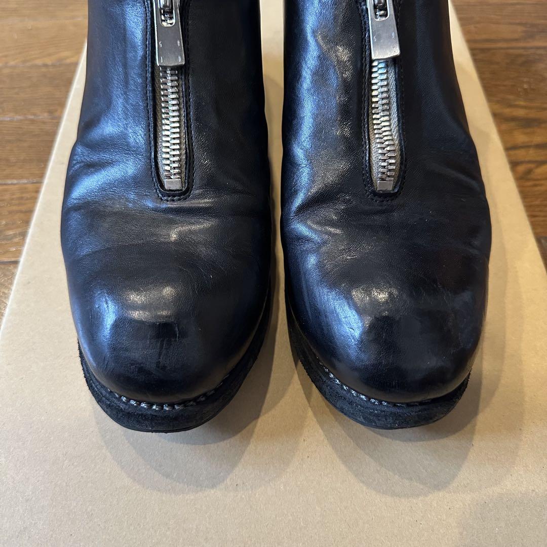 靴 GUIDI PL0FZ HORSE FULL GRAIN FRONT ZIP